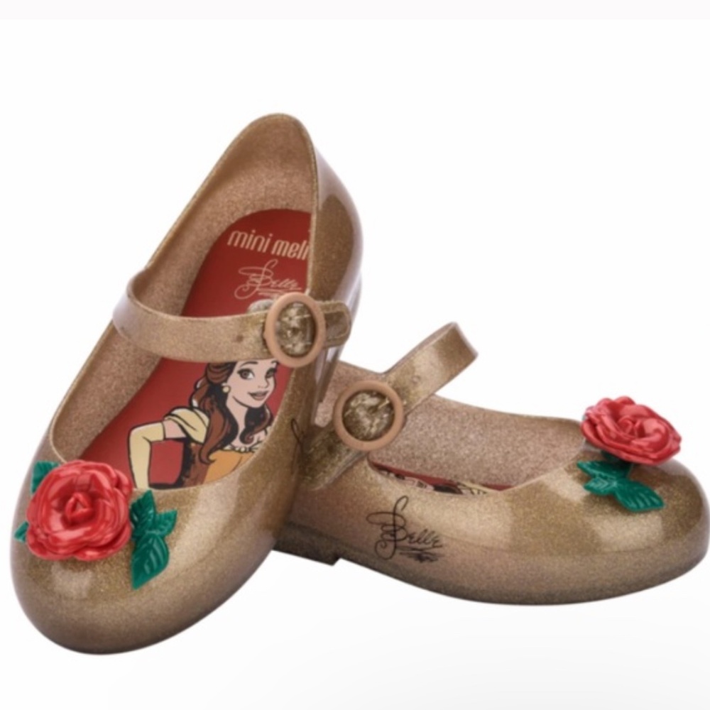 MINI MELISSA SWEET LOVE + DISNEY PRINCESS BB GOLD/RED Size 8